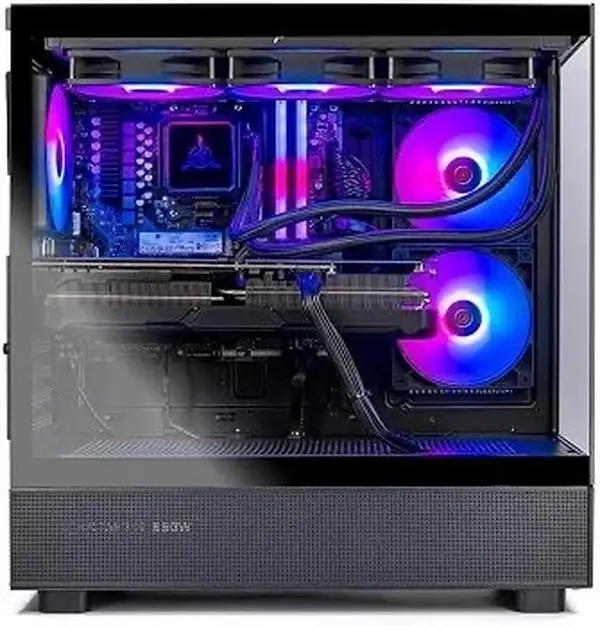 Panorama XL RTX 5080, AMD Ryzen 9 9900X, 32GB DDR5 RAM, 2TB NVMe Gen4 SSD, HDMI, WaterCooled, RJ45, Windows 11 Pro, 3 Year Warranty, RGB Keyboard+Mouse, WiFi 7+BT, HDMI, Prebuilt Gaming Desktop PC