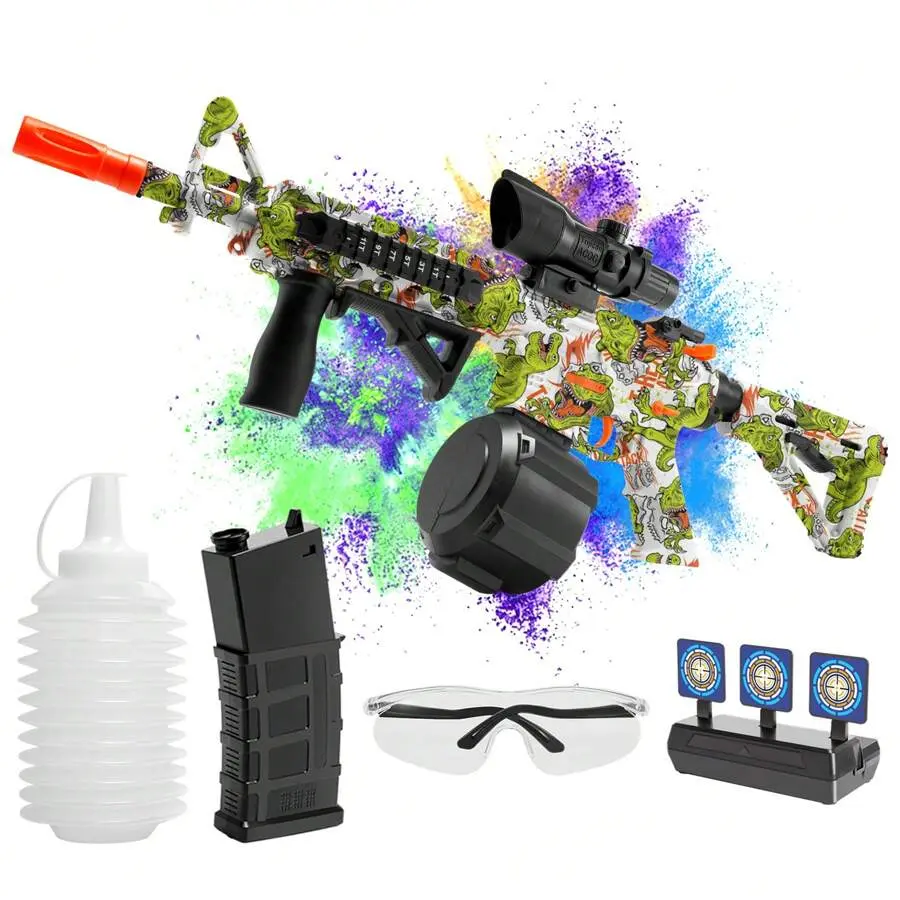 CiJL New Elecc M4A1 Gel Ball Blaster Toy, High Speed Water Bead Splatter Gun With to Shooting Mode, Outdoor Yard Team Shooting Game Toy, Ideal Birthday Holiday Festival Gift For , No Include Gel Balls