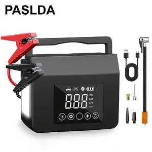 【PASLDA】NEW Year：Portable Car Jump Starter with Air Compressor, Capapro 150PSI 4000A Fast Battery Jump Starter Charger with Digital Tire Inflator, Pack with Type-C Quick Charge powerbank batteryjumper  Automotive Vehicle