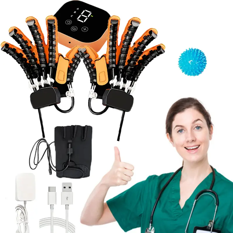 Rehabilitation Robotic Glove - Electric Hand Exerciser with Forearm Grip Strengthener, Stroke Rehab Device for Hand Function Training & Motor Skills Enhancement (Healthcare Medical Supply)