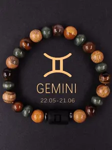 Unisex Constellation Design Stone Beaded Bracelet, Fashionable Adjustable Bracelet for Women & Men, Trendy All-match & Exquisite Jewelry for Birthday Gift, Mix Bracelets Stackable Bracelets