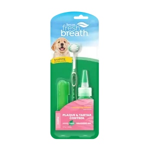 TropiClean Fresh Breath Plaque & Tartar Control Kit for Puppies