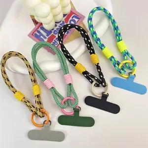 Artificial Fiber Phone Lanyard, Anti-lost Phone Strap, Fashionable Adjustable Phone Lanyard, Phone Decoration Accessories for Women & Men