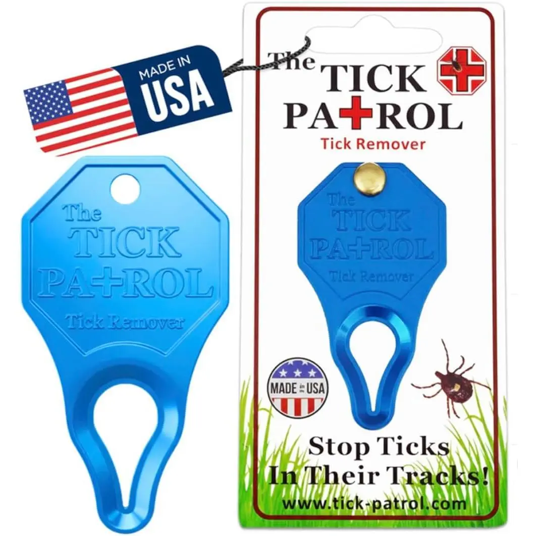 Tick Remover Tool Kit for People & Pets - Compact, Lightweight, Portable, Durable, Keychain Attachment, Quick, Safe & Effective, Assorted Colors, Made in USA