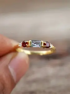 1 PC Glamorous Cubic Zirconia Ring Stackable Engagement Ring For Women Wedding Engagement Valentine's Day Party Gift