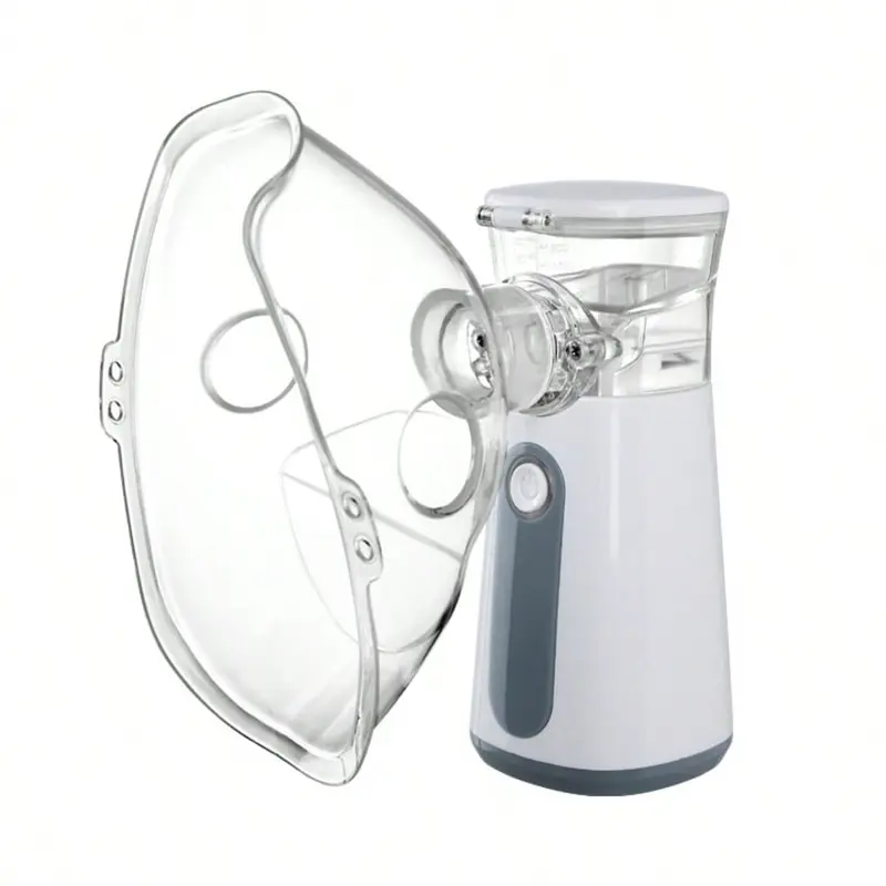 1PCS Rechargeable Handheld Ultrasonic Humidifier - Adjustable, Battery-Powered, 400mA Built-In Lithium Battery, Portable Cord-Free Moisturizing Device, Adult & Kid-Friendly Compact Travel Option for Hotel Rooms, Home Dorms & Face Mask Care