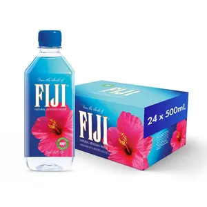 FIJI Natural Artesian Water 16.9 fl oz (500mL) Bottles – Pack of 24 | Soft Taste | Natural Electrolytes | Eco-Friendly Bottled Water
