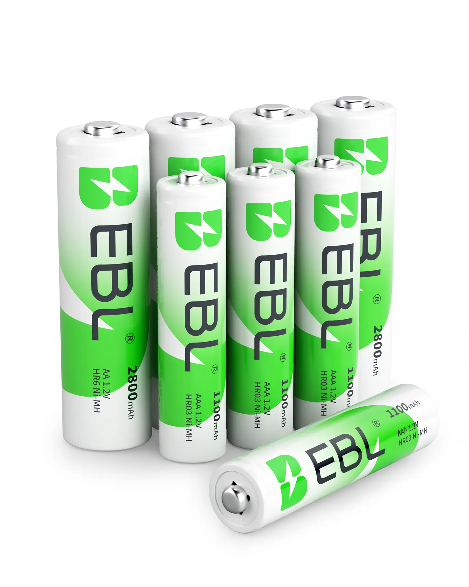 EBL Ni-MH AA AAA Rechargeable Batteries Combo