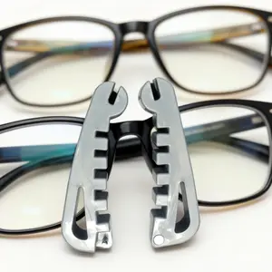2pcs Eyeglass Temple Bending Adjuster, Frame Repair Tool, Anti-Slip Scratch-Resistant, Home Portable Fix Kit, Lens Correction Pliers