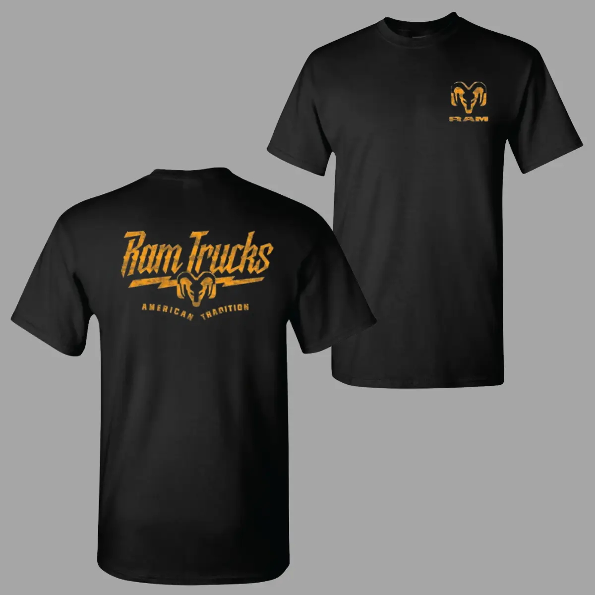 Ram Trucks American Tradition T-Shirt – Vintage Truck Graphic Tee, Soft Cotton Blend Tee, Classic Truck Apparel for Men & Women, Gift for RAM Truck Fans