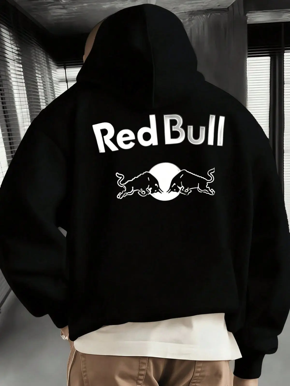 Red Bull Claw Streetwear Hoodie Unisex Oversized Graphic Pullover Racing Inspired Sport Style Sweatshirt Gift for Car Lovers & Trendy Fans Treaty Oak Revival Design Comfortable Fabric Blend "