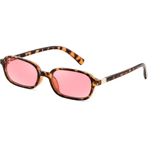 EyeconicFinds Retro Rectangular Sunglasses for Women Men 90s Small Vintage Fashion Square Sunnies B0282