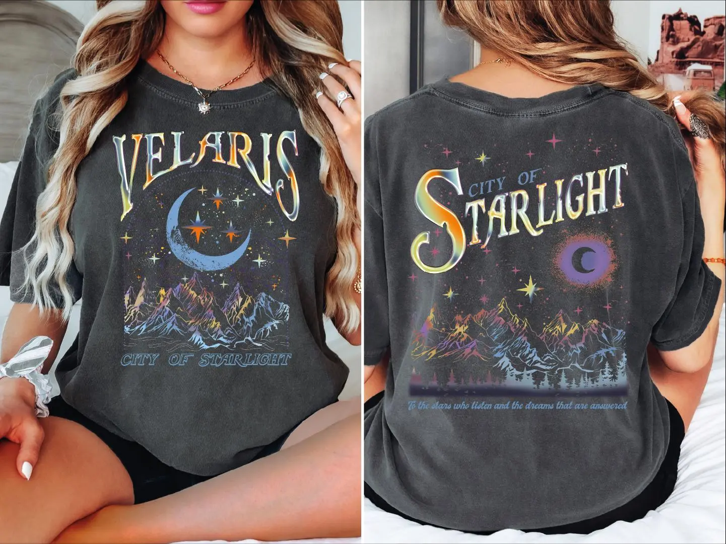 Comfort Colors Shirt, Velaris City Of Starlight Tee, Shirt,ACOTAR Merch,Velaris Bookish T-Shirt, ARN12