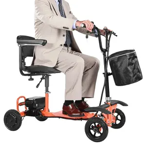 VEVOR Heavy-Duty 4 Wheel Mobility Scooter for Adults Seniors - Folding Electric Powered Mobility Scooter 12 Mile Long Range, All Terrain Travel Scooter with 9 Climbing Capacity, 265lb CapacityVEVOR Super Brand Day