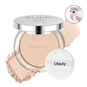 Lightweight Mineral Powder Foundation, Blends Seamlessly into Skin, Conceals & Sets Makeup, Sun Protection with Puff & Mirror