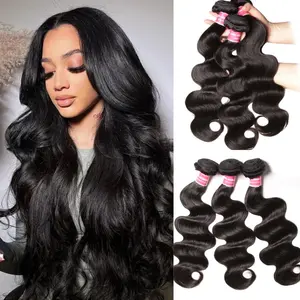 UNice Body Wave Human Hair Bundles Brazilian Virgin Hair Weave Extensions Sew in Bundles Straight Water Wave Kinky Straight #TikTokShopStockUp #TikTokShopStockUp #SummerVibes