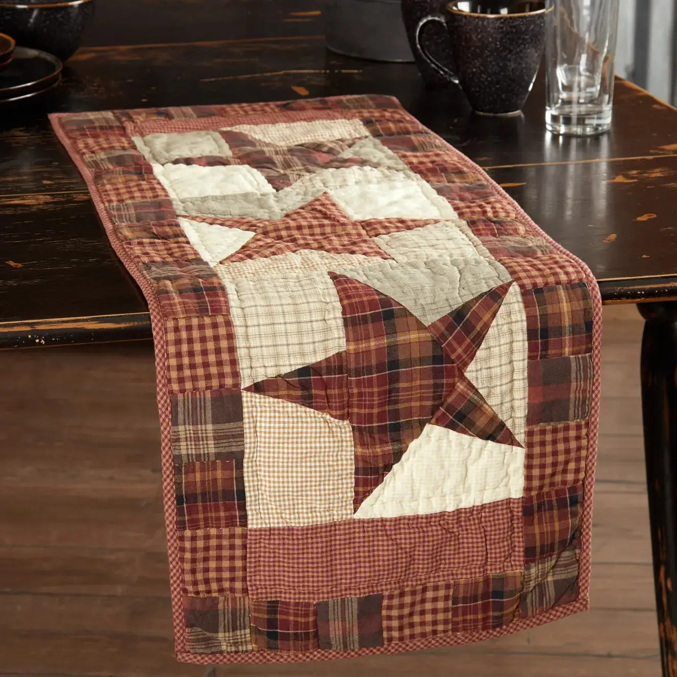 Abilene Star Quilted Table Runner