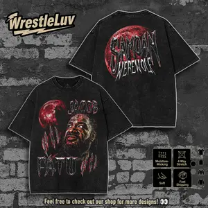 WWE JACOB FATU NEW TEE, Wrestling Tee, WWE Tee, Wrestling Gift, Sports Shirt, Workout T-shirt, Gift for Him Gift For Her Hoodie Sweatshirts Classic Cotton Fabric Menswear