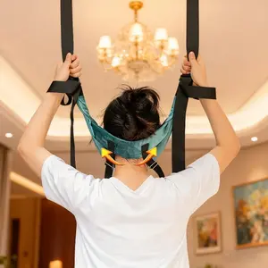 Cervical spine relaxing artifact adjustable neck stretching belt ergonomic traction device Adjustable Spine Alignment Thanksgiving Christmas birthday gift practical