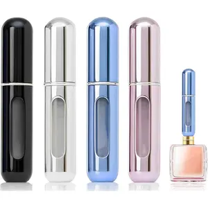 Travel Refillable Atomizer Sprayer for Perfume and Cologne Travel Bottle, Mini Perfume Refillable Bottle Perfect for Pockets