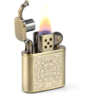 Zorro Constantine Lighter, Vintage Kerosene Lighter, Antique Brass Windproof Lighters (Sold Petrol)