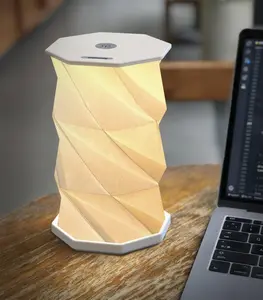 Travel Gifts Portable lamp with Touch Dimmer Foldable Book Lamp Travel Lamp Warm Light, Foldable Paper Lamp Traveling Gifts for Women, Men & Couples