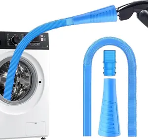 Dryer Vent Cleaner Kit Universal Vacuum Hose Attachment  for Quick Dryer Duct Cleaning & Lint Remover, Blue