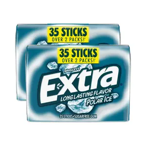 Extra Polar Ice Sugarfree Chewing Gum Bulk Pack, 35 Count (2 Pack), Low Calorie