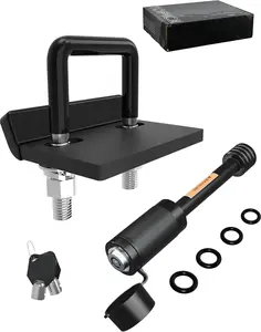 Hitch Tightener & Trailer Hitch Pin Lock Set for 2" Hitches, Anti-Rattle Clamp & Secure Hitch Pin Lock Combo, Locking Receiver Hitch Pin, Trailer Hitch Accessories