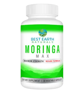 Best Earth Naturals Moringa Max – Premium Moringa Oleifera Supplement for Energy, Immunity, and Overall Wellness – 30 Vegan Capsules