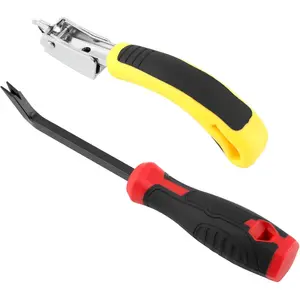 2PCS Heavy Duty Staple Removers Staple Puller Lifter Tool for Carpet Wood Floor Furniture Construction Upholstery