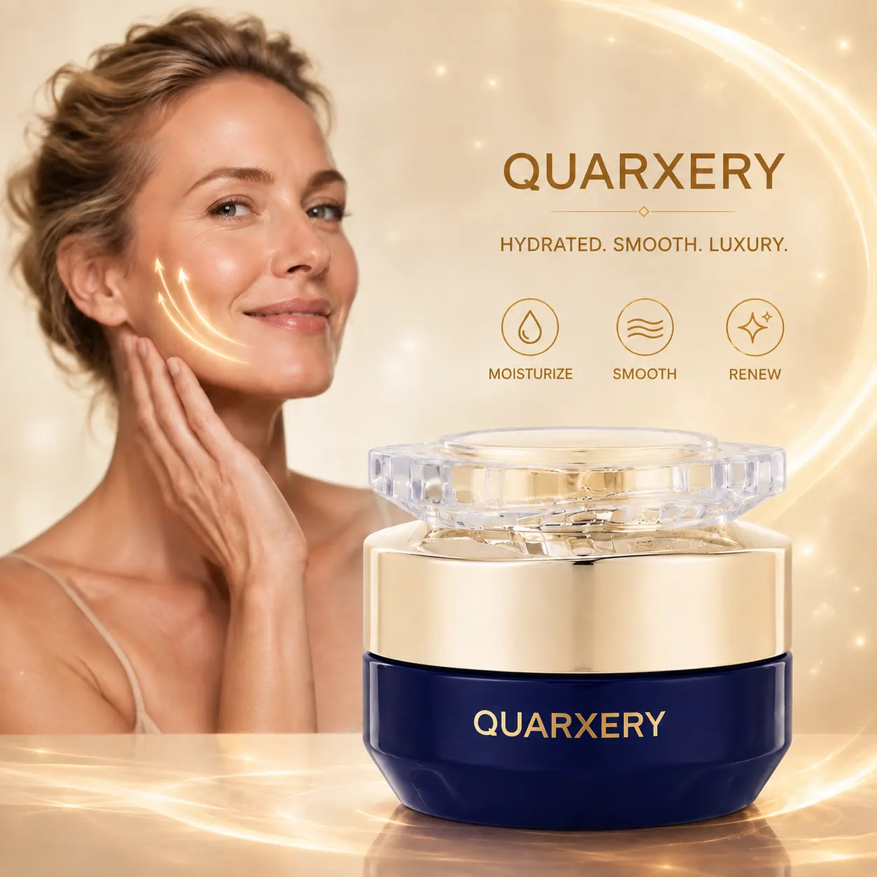 [B]Peptide Face Cream, Deep Hydrating Moisturizer for Healthy Looking Skin, Daily Beauty Skincare Essential