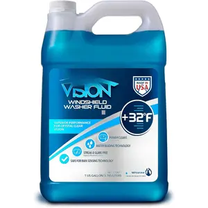 Vision Windshield Washer Fluid - Advanced Formula for  Windshield Wiper Fluid -Clear Vision in Weather Conditions +32F - All Weather - 1 Liquid Gallon