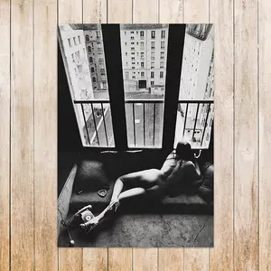 Poster Hinterhof Akt, Paris