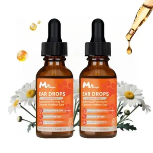 Dog & Cat Ear Infection Treatment 2 Packs - 30ml Ozonated Olive Oil Ear Cleaner Mite Remedy for Itchy Ears Natural Ear Care Solution