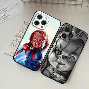 Horror Chucky Doll Phone Case For Iphone 17 Air 16 15 11 13 14 Pro Max 7 8 Plus X Xr Xs Max 12mini Black Shell Cover Case