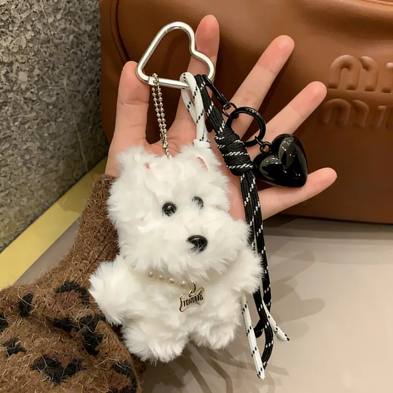 Plush Puppy High-Quality Accessories Sweet And Cute Fashionable And Versatile Complex Design Suitable For Bags And Keys Birthday Gifts & Gifts For Friends Creative Gifts Bag Charms Accessory Cute Keychains