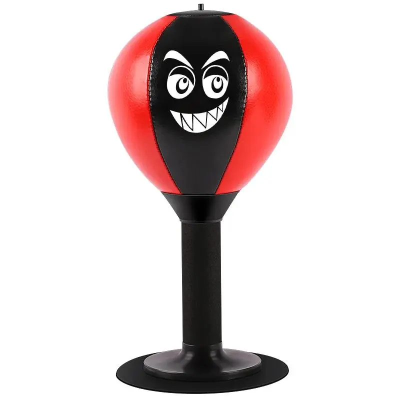 SMHXIANGQIANJIN Unisex Stress Relief Punching Bag Toy for 8-10 Years Old Children, Suction Cup Desk Boxing Punch Ball, Tension-Reducing Classic Novelty Toy Silicone Sensory