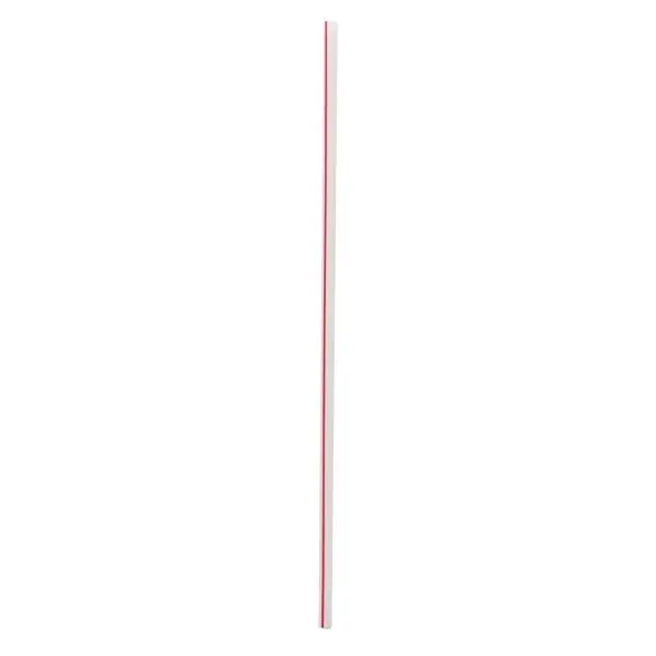 Boardwalk BWKGST1025RW 10.25 in. Polypropylene Wrapped Giant Straw Utensils, Red & White - Pack of 1200