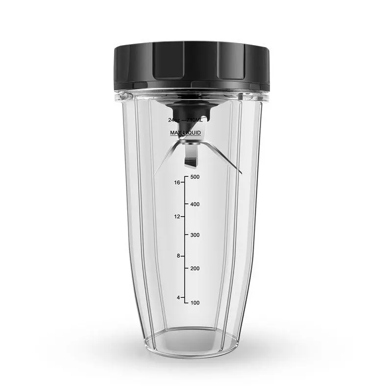 Blender replacement parts for Ninja, 24 oz cup, 7-blade extractor, compatible with Nutri Ninja Auto IQ BN801 SS101 BL480-30 BL641