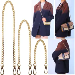 Hongbaite 3 Pack Gold Metal Chains for Purse Strap Wallet Bag Chain Replacement (16",36",48")