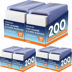 3" × 4" Toploader & Penny Sleeve Set (600 Pieces) | 300 Rigid Card Protectors + 300 Soft Sleeves for Trading & Sports Cards, Trading Card Toploaders