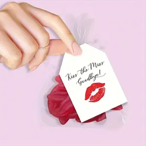 20pcs Single Party Gift Tags, Creative Candy Labels, Lip Theme Pre-Wedding Party Decor, Bride Wedding Gift Tags, Name Tags, Sweet Bag Decoration