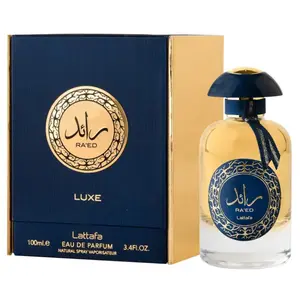 Lattafa Ra'ed Luxe Eau de Parfum, Fresh Aquatic and Lavender Scent, Unisex Liquid Perfume Spray for Adults, 3.4 oz Bottle