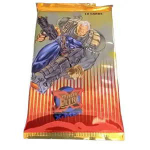 Fleer Ultra X-Men 1995 10 Card Booster Pack - 10 Cards with Glossy Finish, Foil Accents, and Realistic Artwork