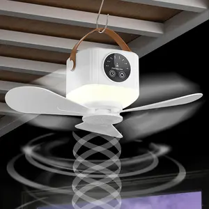 Ormos 5V Power USB Ceiling Fan Light Perfectly for Camping Dorms and Small Space Haning ceiling fan with remote,strong wind Home Decoration Lamp