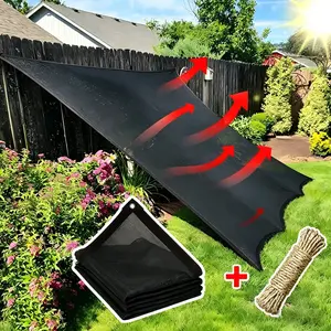 HDPE Woven Sunshade Canopy, 10x13FT UV Resistant Canopy with 70%-90% UV Block, Reinforced Grommets, Breathable Mesh Net for Greenhouse Plants, Backyard Pergola