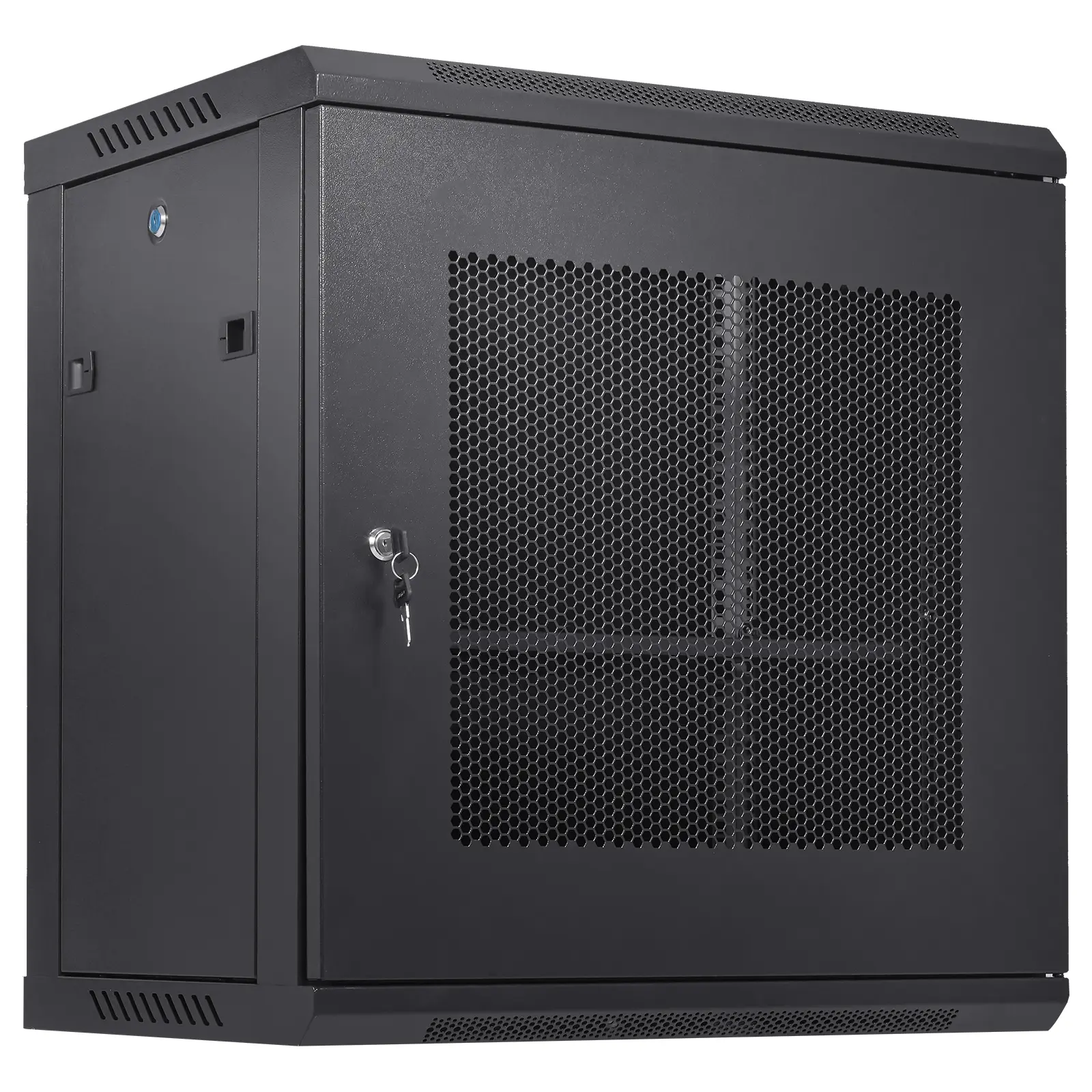 VEVOR 12U Wall Mount Server Cabinet,  15.5'' Depth, Network Rack Enclosure, Supports up to 200 lbs, Secure Locking System, Ideal for IT Hardware, Audio/Video Components