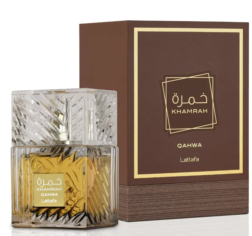 Lattafa Khamrah Qahwa for Unisex Eau de Parfum Spray, 3.4 Ounce