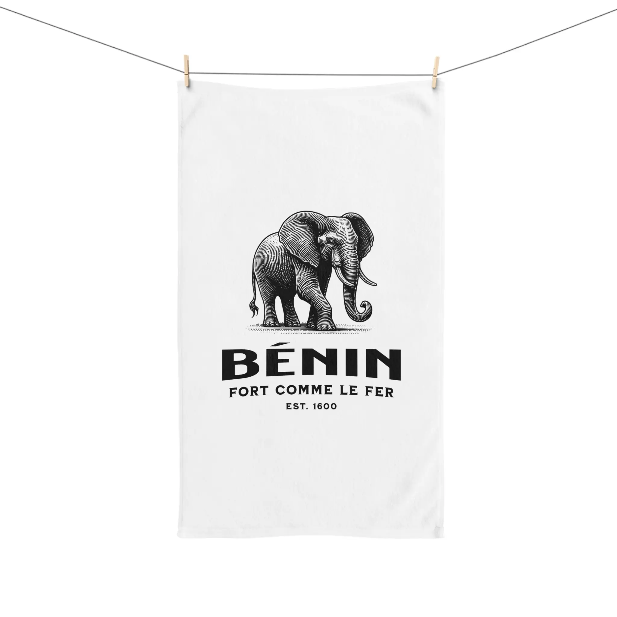 Benin Elephant: Hand Towel